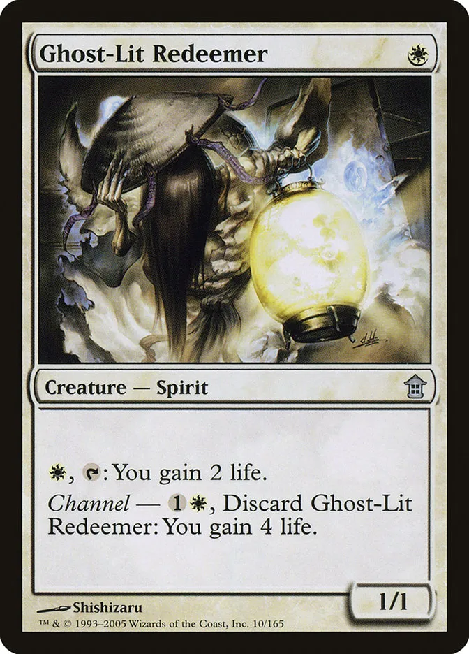 2005 Saviors of Kamigawa Ghost-Lit Redeemer uncommon #10 unlisted card image
