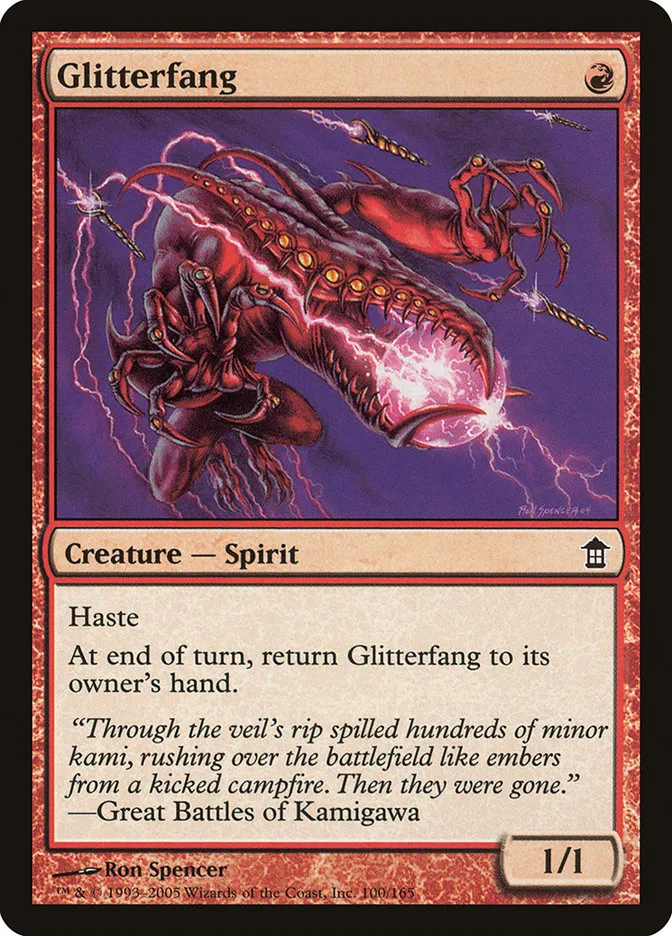 2005 Saviors of Kamigawa Glitterfang common #100 unlisted card image