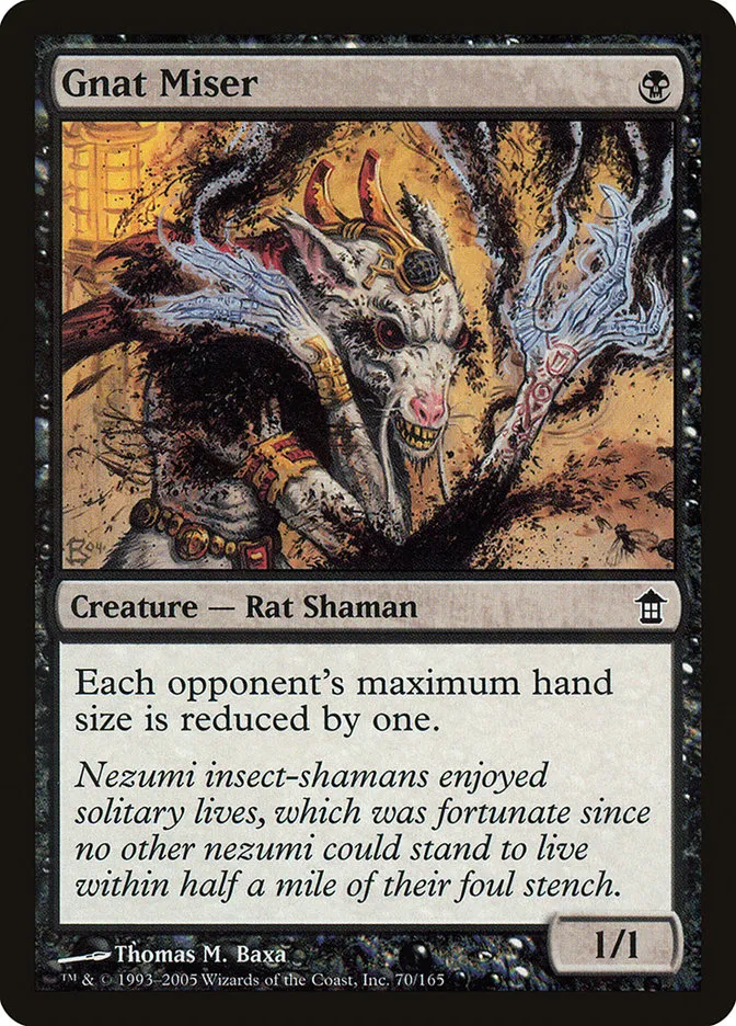 2005 Saviors of Kamigawa Gnat Miser common #70 unlisted card image