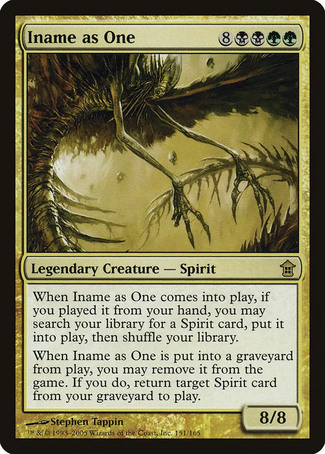 2005 Saviors of Kamigawa Iname as One rare #151 unlisted card image