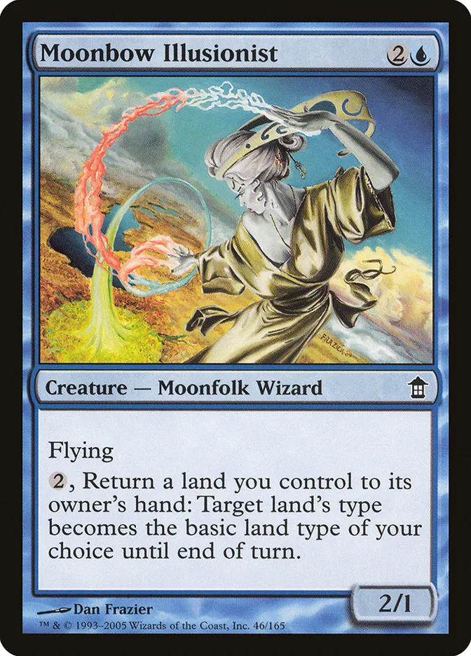 2005 Saviors of Kamigawa Moonbow Illusionist common #46 unlisted card image