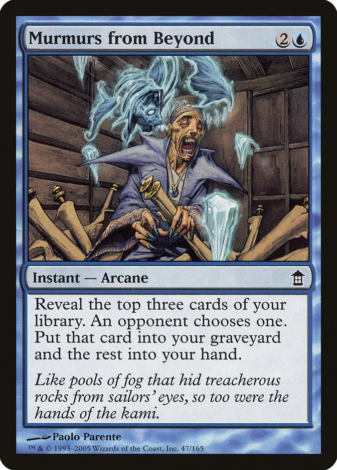 2005 Saviors of Kamigawa Murmurs from Beyond common #47 unlisted card image