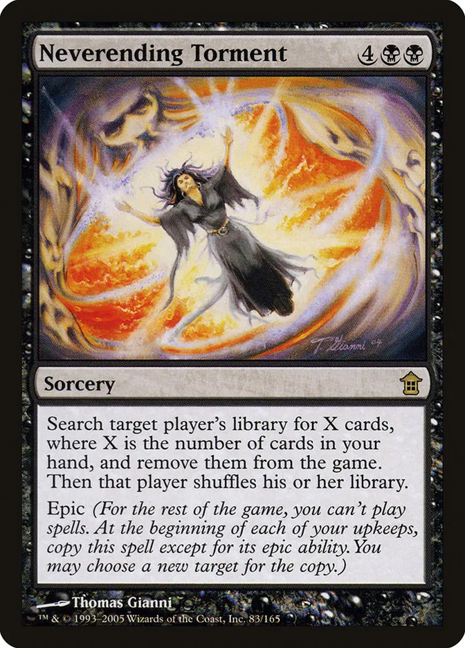 2005 Saviors of Kamigawa Neverending Torment rare #83 unlisted card image