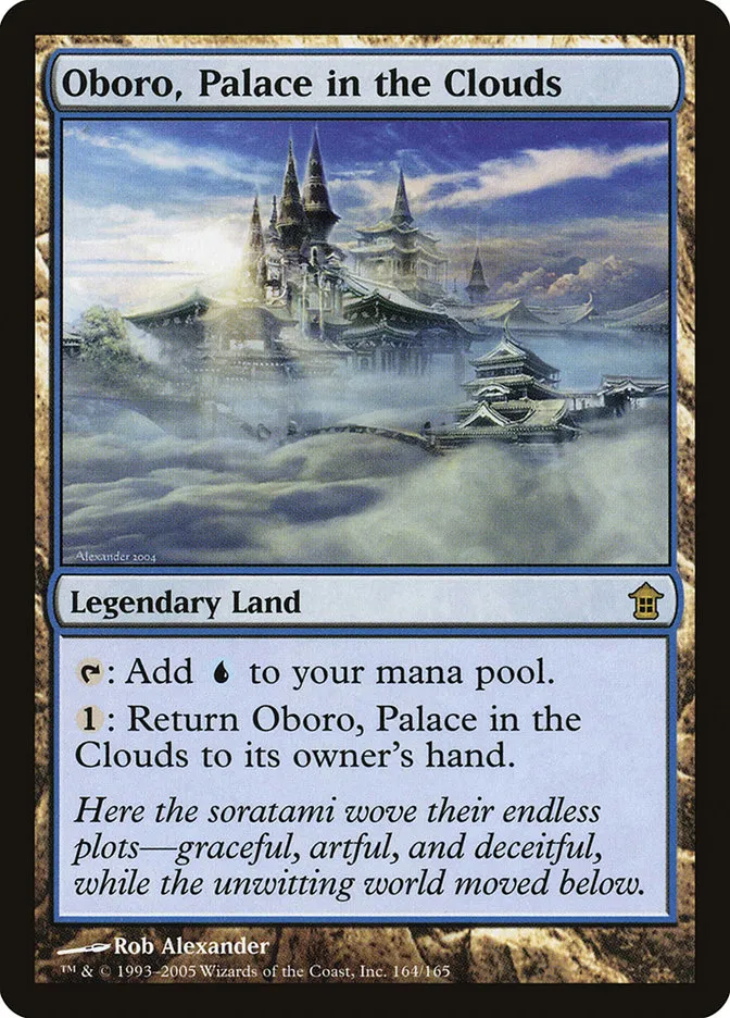 2005 Saviors of Kamigawa Oboro, Palace in the Clouds rare #164 unlisted card image