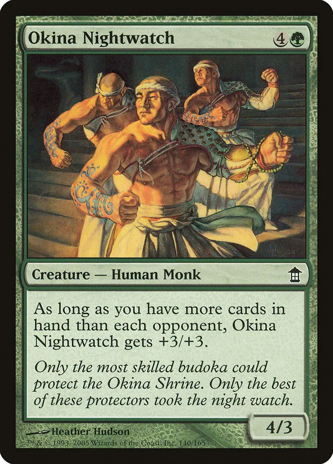 2005 Saviors of Kamigawa Okina Nightwatch common #140 unlisted card image