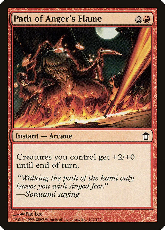 2005 Saviors of Kamigawa Path of Anger's Flame common #109 unlisted card image