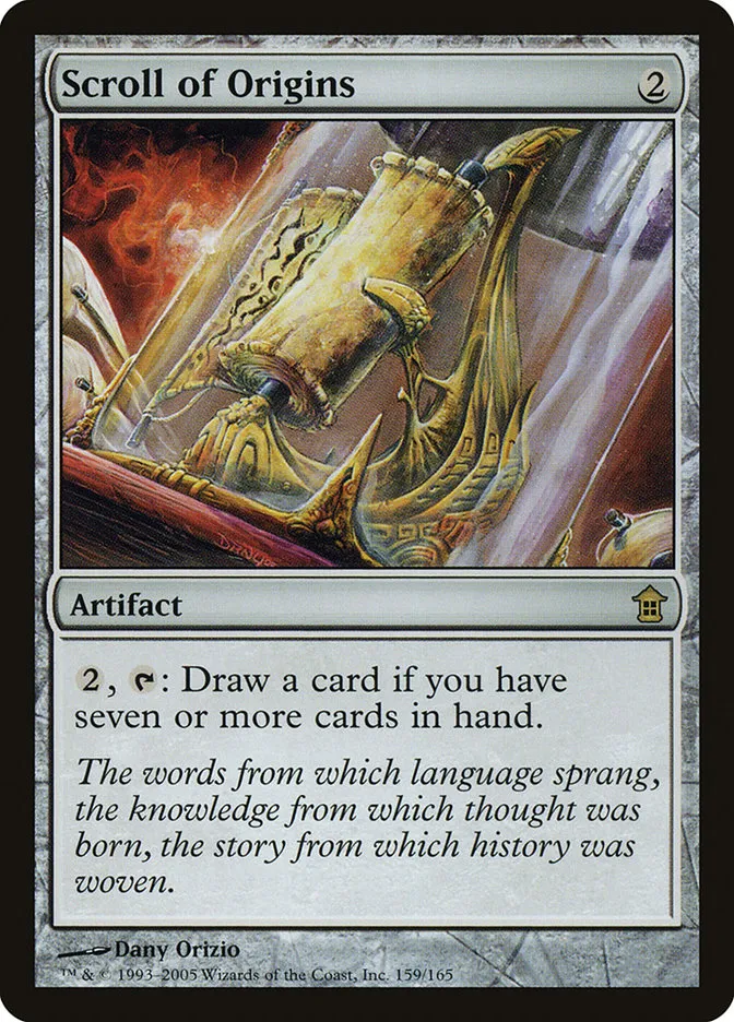 2005 Saviors of Kamigawa Scroll of Origins rare #159 unlisted card image