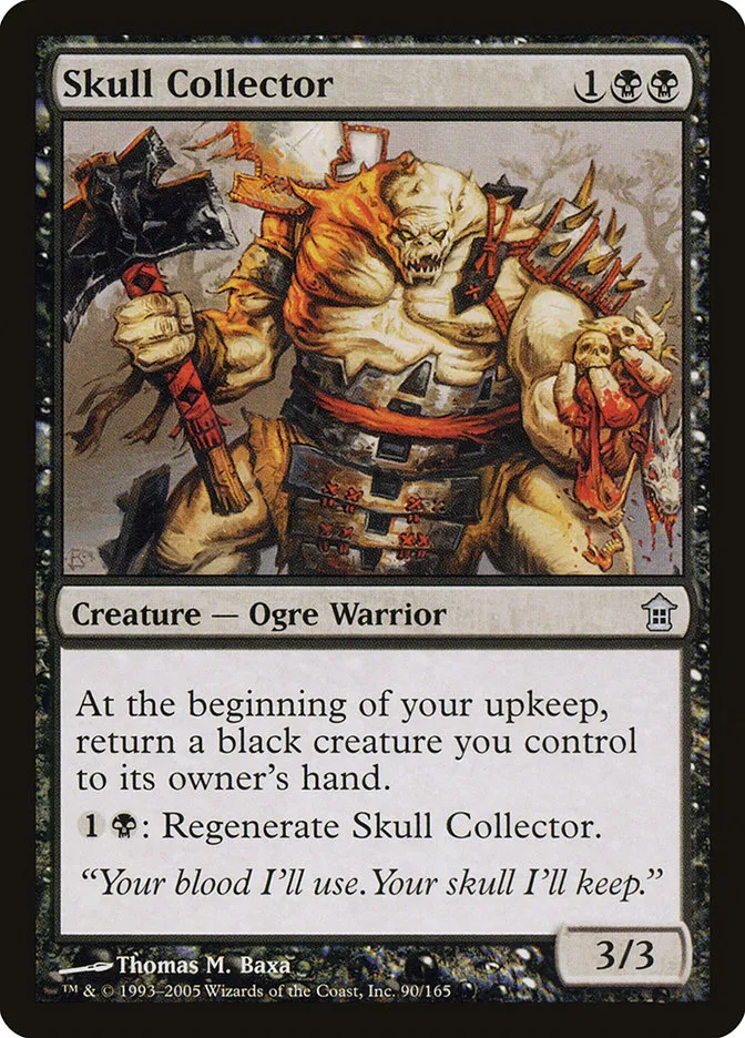 2005 Saviors of Kamigawa Skull Collector uncommon #90 unlisted card image
