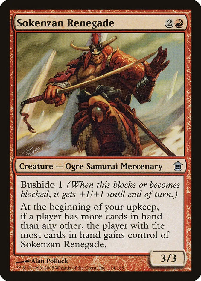 2005 Saviors of Kamigawa Sokenzan Renegade uncommon #114 unlisted card image