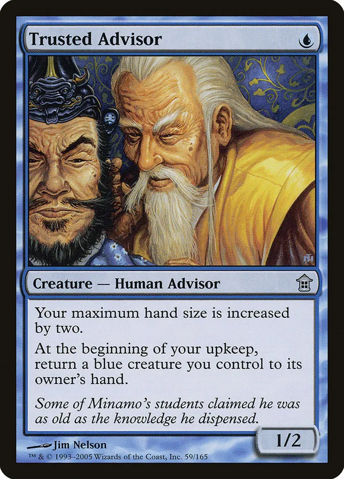 2005 Saviors of Kamigawa Trusted Advisor uncommon #59 unlisted card image