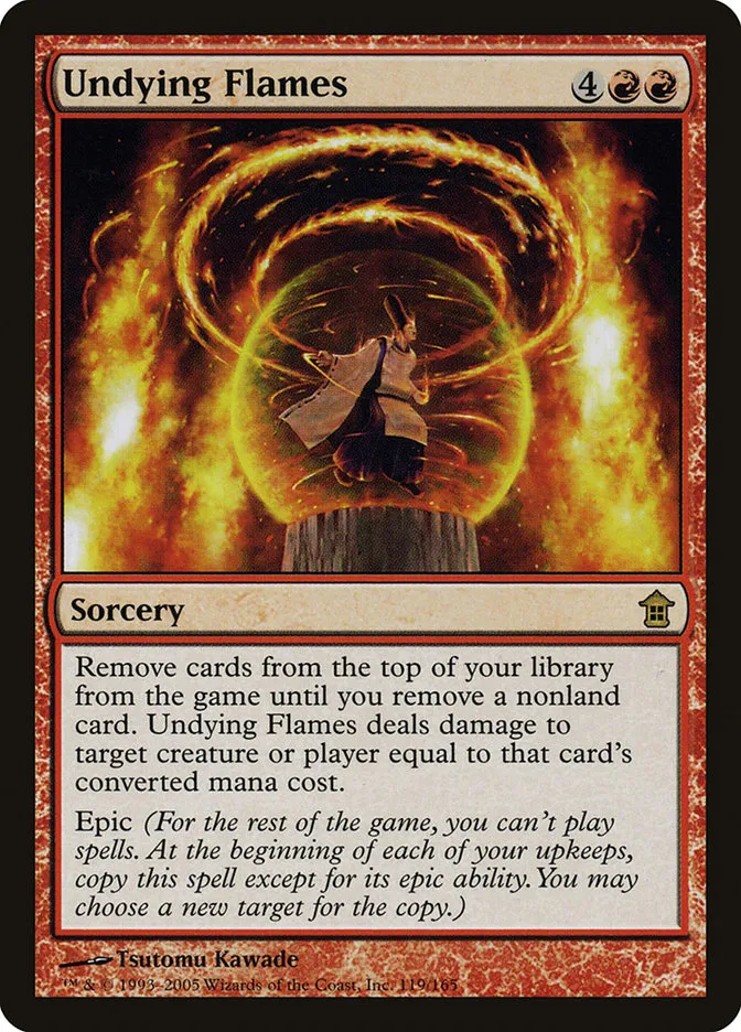 2005 Saviors of Kamigawa Undying Flames rare #119 unlisted card image