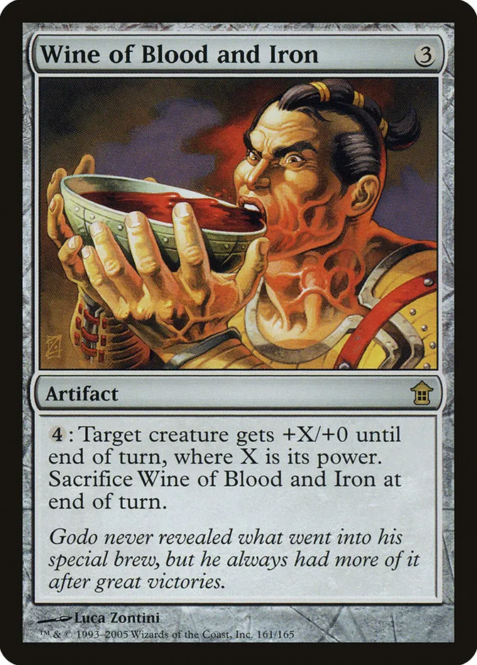 2005 Saviors of Kamigawa Wine of Blood and Iron rare #161 unlisted card image