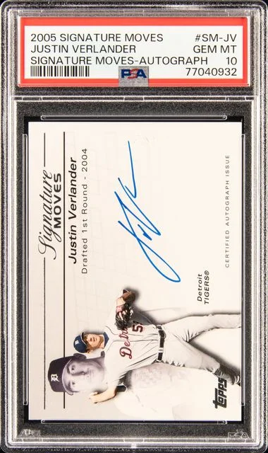 2005 Signature Moves Autograph Justin Verlander #SM-JV card image
