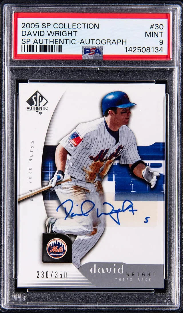 2005 SP Collection SP Authentic Autograph David Wright #30 card image