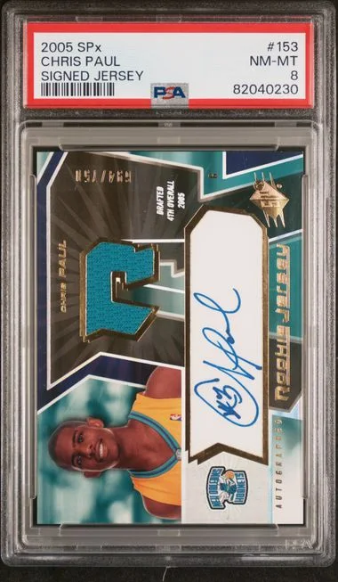 2005 SPx Chris Paul Signed Jersey #153 card image