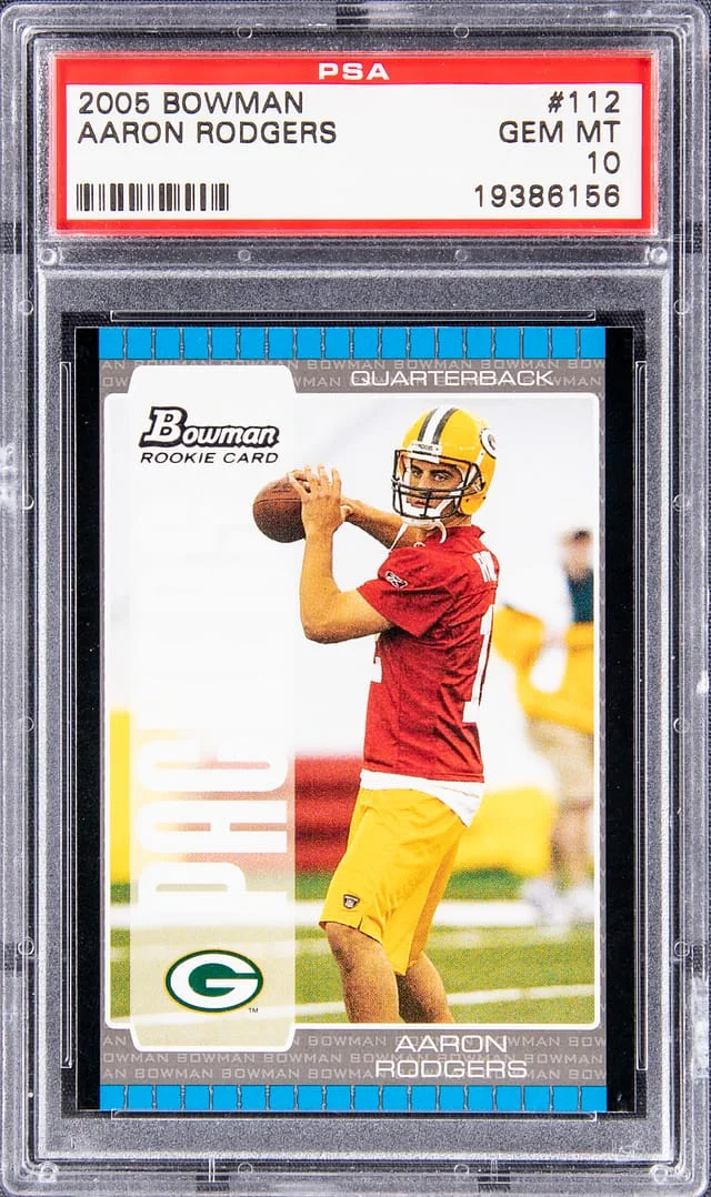 2005 Topps Aaron Rodgers Bowman #112 card image
