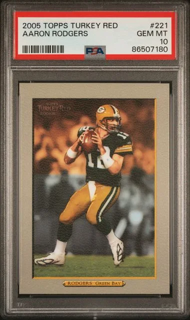 2005 Topps Aaron Rodgers Turkey Red #221 card image
