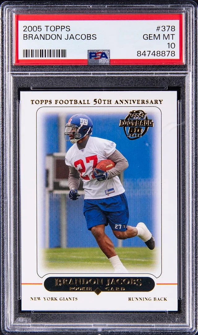 2005 Topps Brandon Jacobs #378 card image