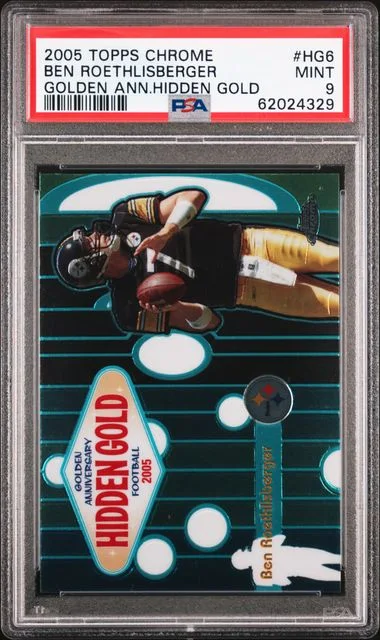 2005 Topps Chrome Ben Roethlisberger Golden Anniversary Hidden Gold #Hg6 card image
