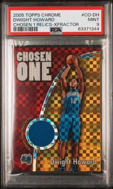2005 Topps Chrome Dwight Howard Chosen One Relics Xfractor #CO-DH card image
