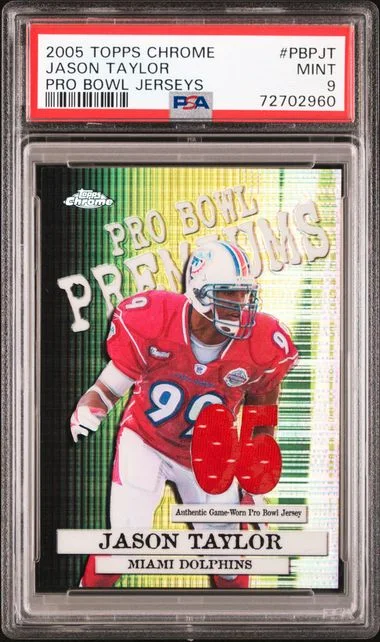 2005 Topps Chrome Jason Taylor Pro Bowl Jerseys #PBP-JT card image