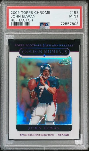 2005 Topps Chrome John Elway Refractor #157 card image