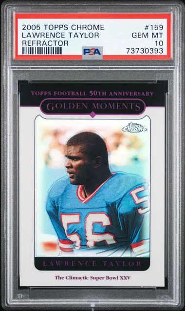 2005 Topps Chrome Lawrence Taylor Refractor #159 card image