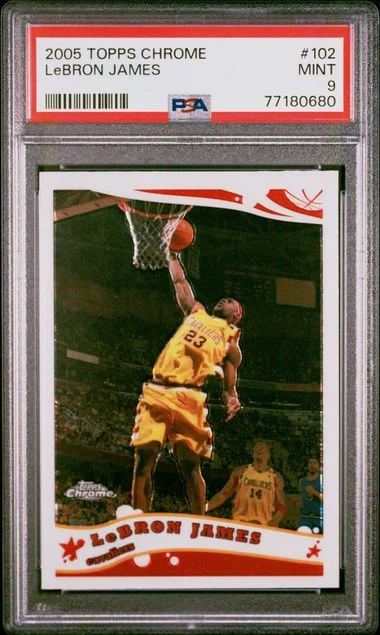 2005 Topps Chrome LeBron James #102 card image