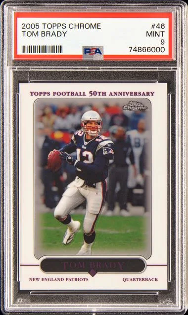 2005 Topps Chrome Tom Brady #46 card image