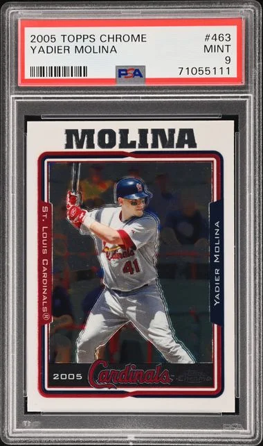 2005 Topps Chrome Yadier Molina #463 card image