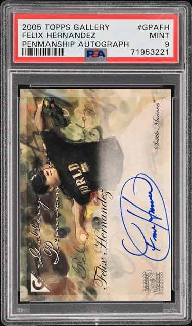 2005 Topps Felix Hernandez Gallery Penmanship Autograph #GPA-FH card image