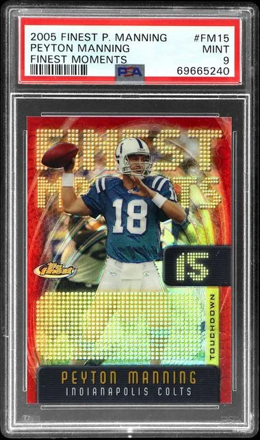 2005 Topps Finest Peyton Manning Finest Moments #FM15 card image