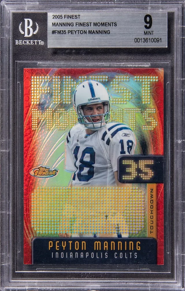 2005 Topps Finest Peyton Manning Manning Finest Moments #FM35 card image
