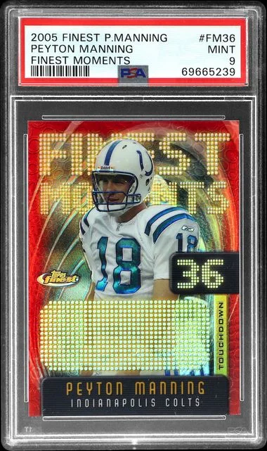 2005 Topps Finest Peyton Manning Manning Finest Moments #FM36 card image