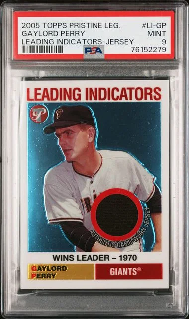 2005 Topps Gaylord Perry Pristine Legends Leading Indicators Jersey #LI-GP card image