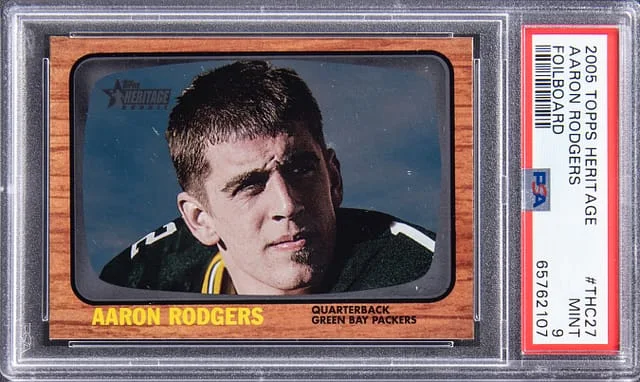 2005 Topps Heritage Aaron Rodgers Foilboard #THC27 card image