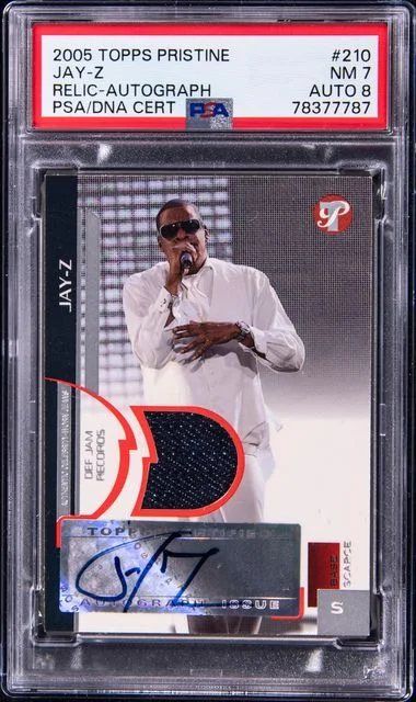 2005 Topps Jay-Z Pristine Relic Autograph #210 card image