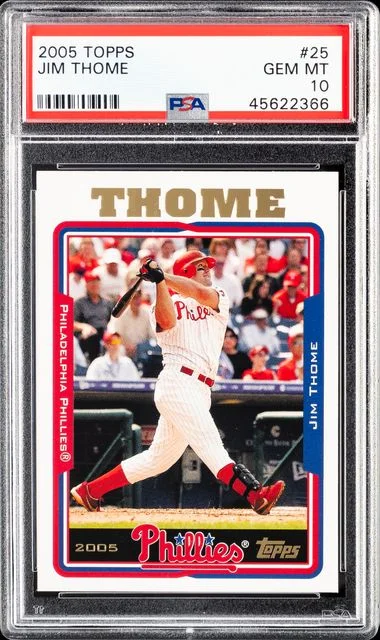 2005 Topps Jim Thome #25 card image