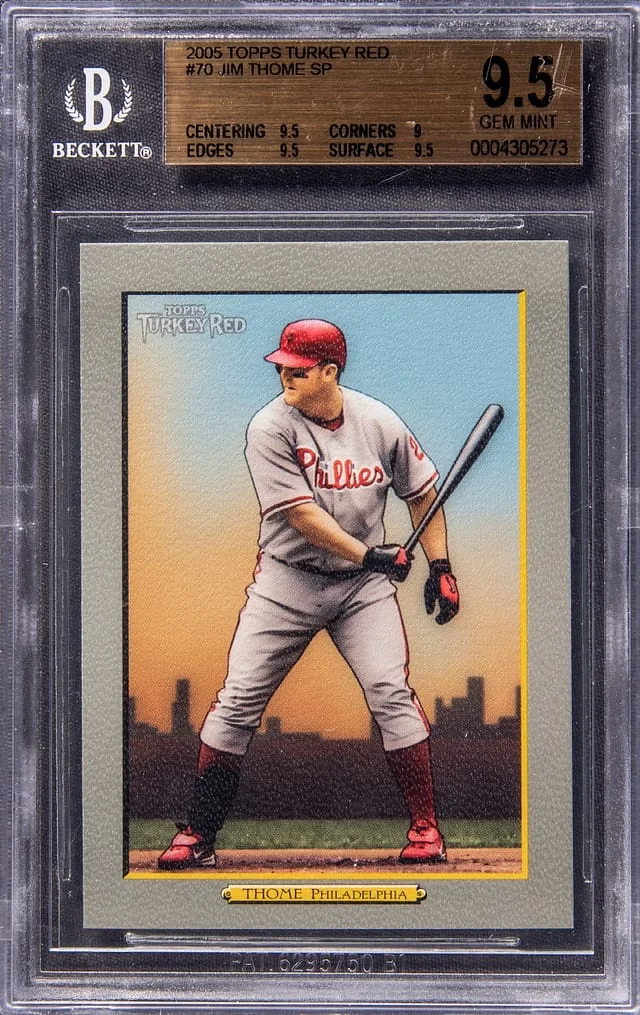 2005 Topps Jim Thome Turkey Red #70 card image