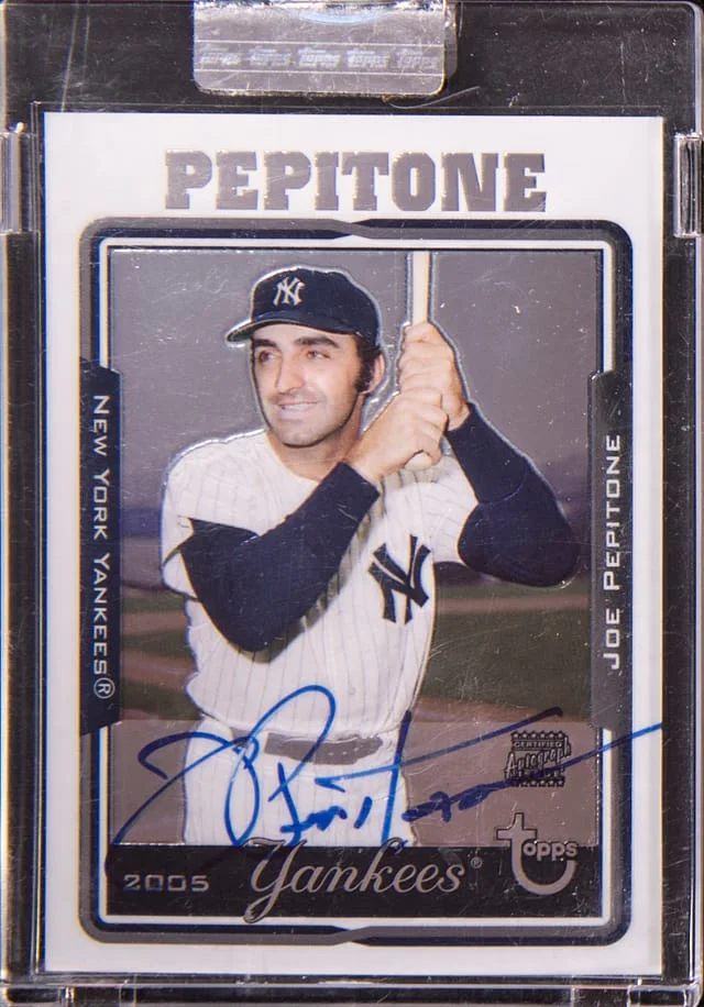 2005 Topps Joe Pepitone Certified Autograph Issue #TA-JP card image