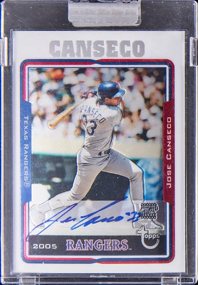 2005 Topps Jose Canseco Certified Autographs #TA-JC card image