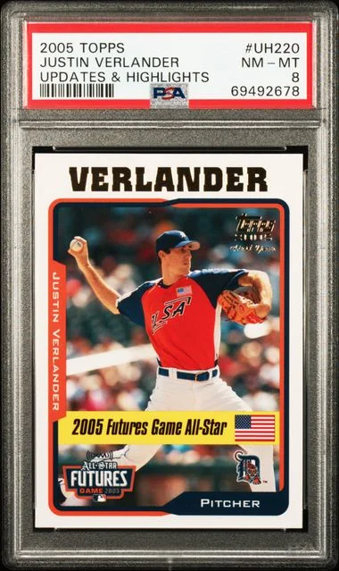 2005 Topps Justin Verlander Updates & Highlights #UH220 card image
