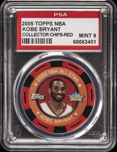 2005 Topps NBA Collector Chips Red Kobe Bryant #no-number card image