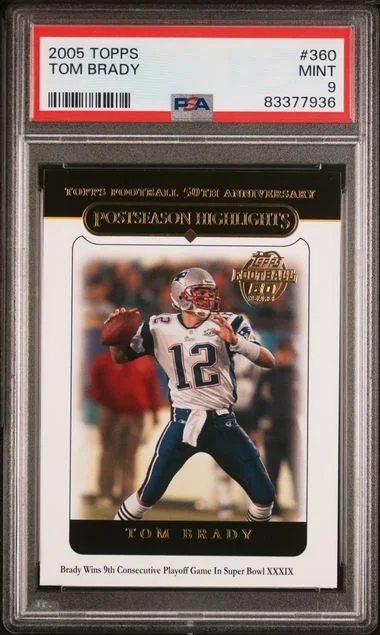 2005 Topps Tom Brady #360 card image