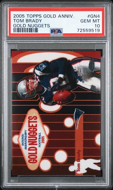 2005 Topps Tom Brady Golden Anniversary Gold Nuggets #GN4 card image
