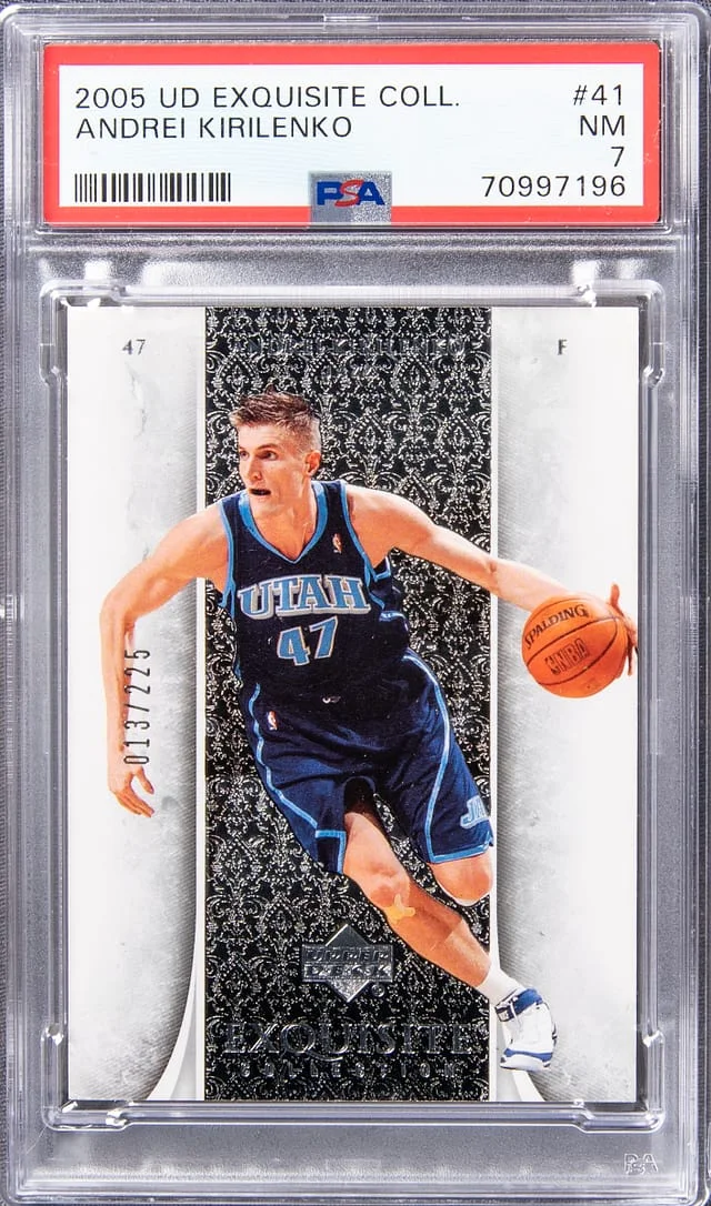 2005 UD Exquisite Collection Andrei Kirilenko #41 card image