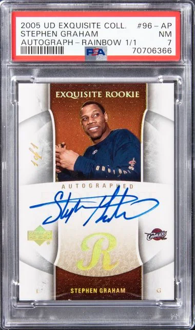 2005 UD Exquisite Collection Autograph-Gold Stephen Graham #96-AP card image