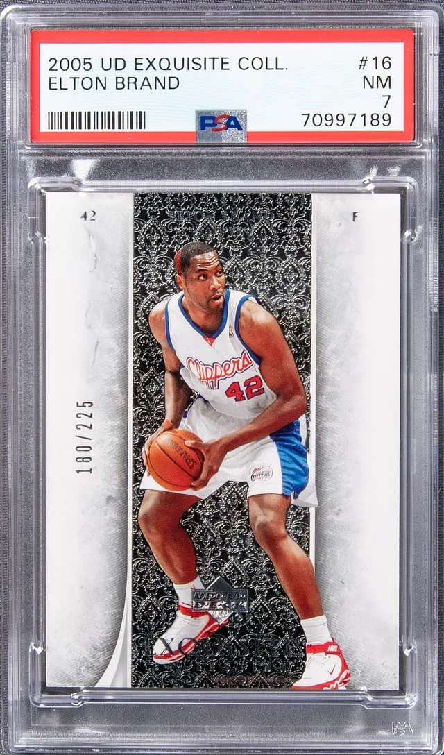 2005 UD Exquisite Collection Elton Brand #16 card image