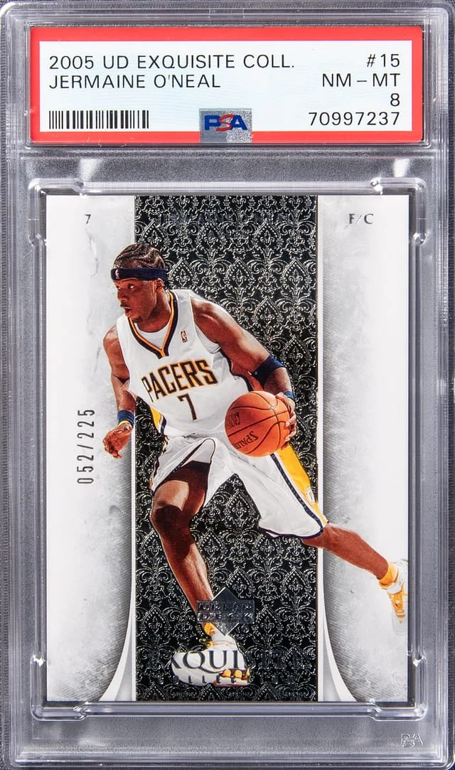 2005 UD Exquisite Collection Jermaine O'Neal #15 card image