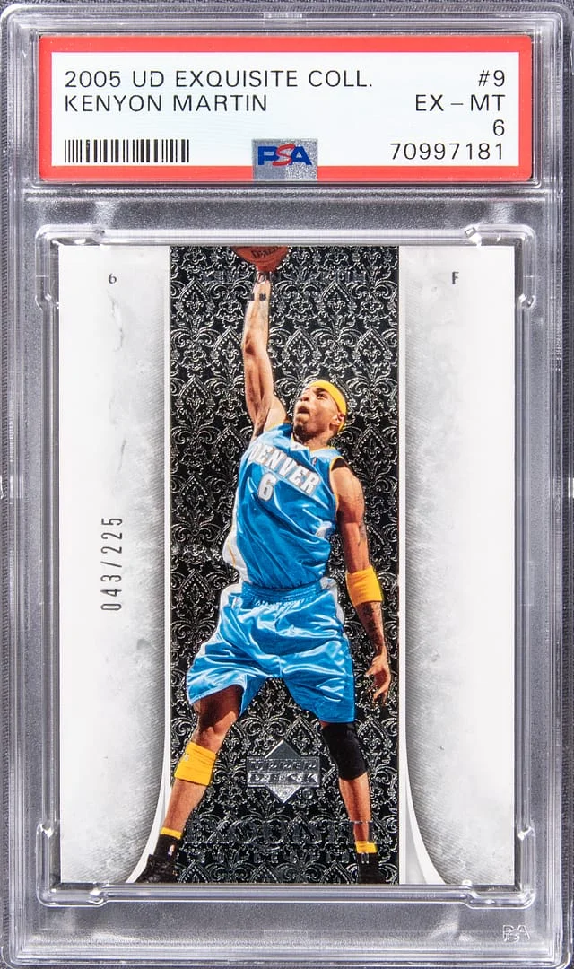 2005 UD Exquisite Collection Kenyon Martin #9 card image